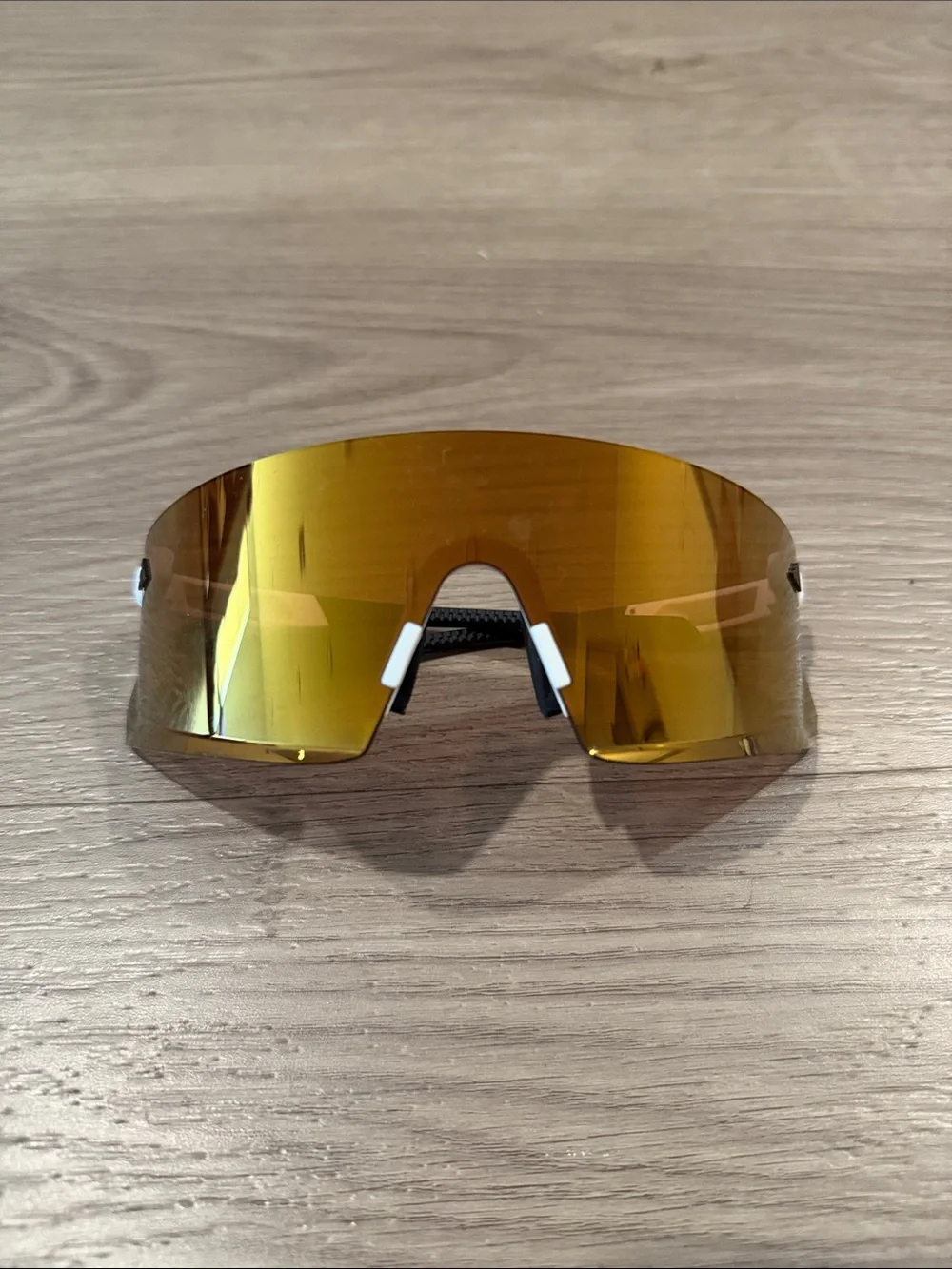 Adidas Sport Dunamis Running Sunglasses SP0090 (White/Gold Mirror)